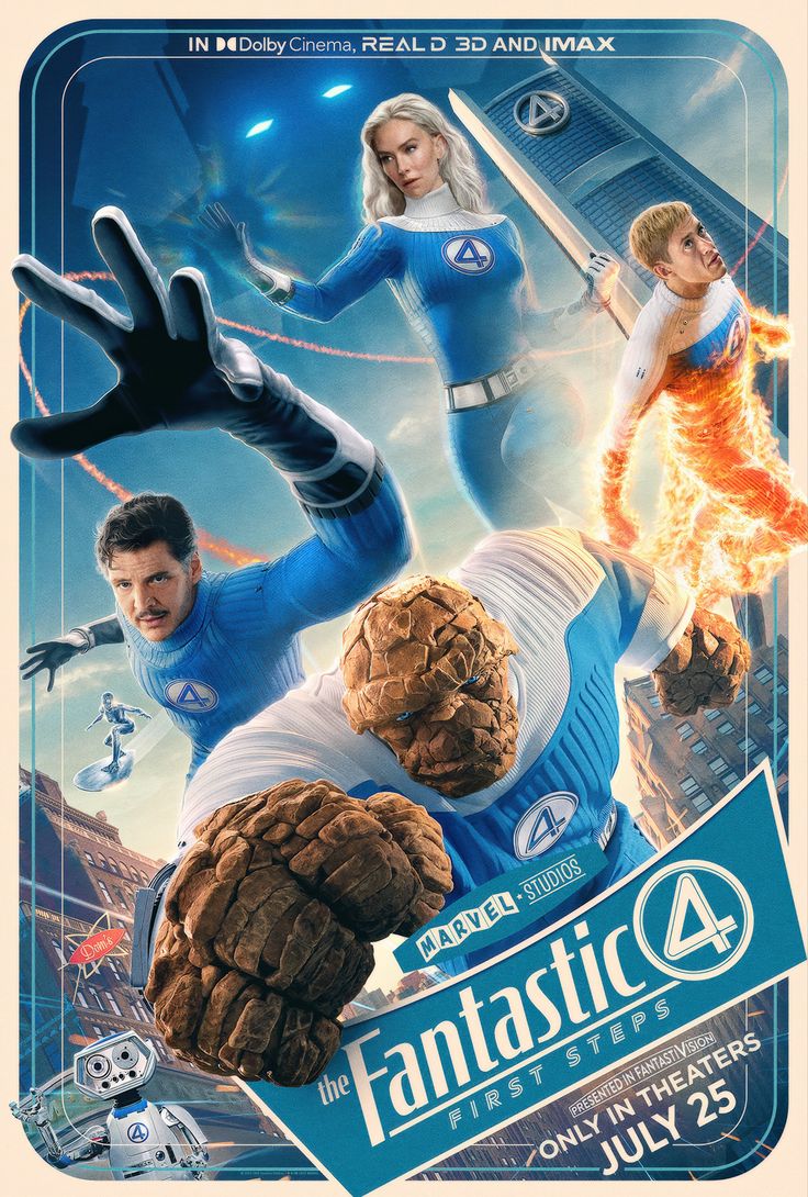 Affiche — The Fantastic Four: First Steps (2025)